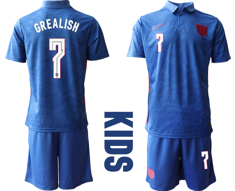 2021 European Cup England away Youth #7 soccer jerseys->youth soccer jersey->Youth Jersey